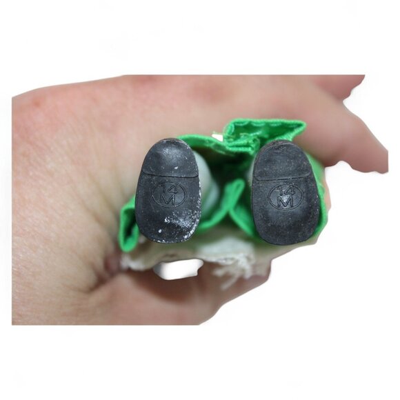 Vintage Irish Nationality Doll In Green Dress & Apron With Blonde Braids - Picture 7 of 7